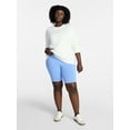 thumbnail image 1 of (2 pack) Terra & Sky Women's Plus Size Bike Short, Sizes 0X-5X, 1 of 3