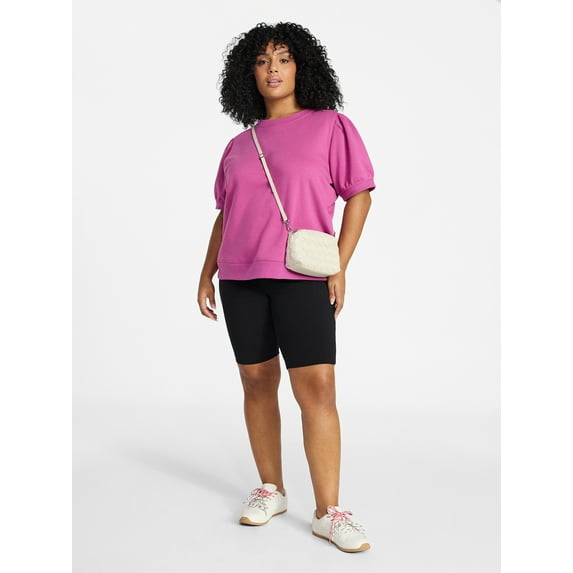 (2 pack) Terra & Sky Women's Plus Size Bike Shorts, Sizes 0X-5X