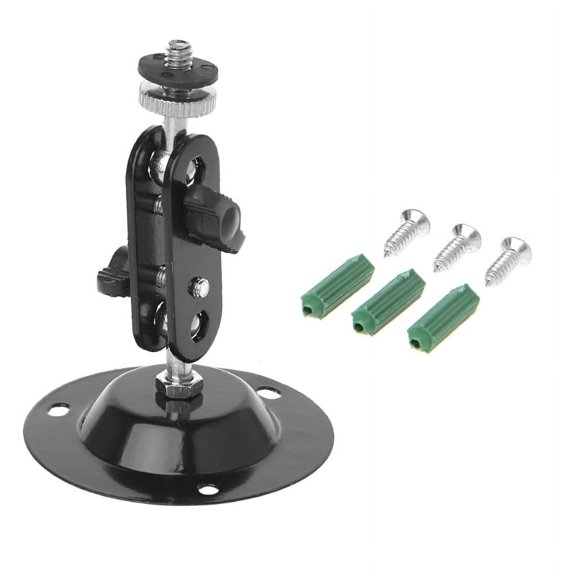 black 1 Pcs Wall Mount Bracket Installation Monitor Holder Security Rotary CCTV Surveillance Camera Stand Action Camera Mount Support