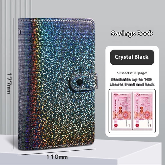 black Currency Sleeves - Clear Dollar Holder Storage and accounting book Banknote Protector for Paper Money Bills Stamps Collection Supplies