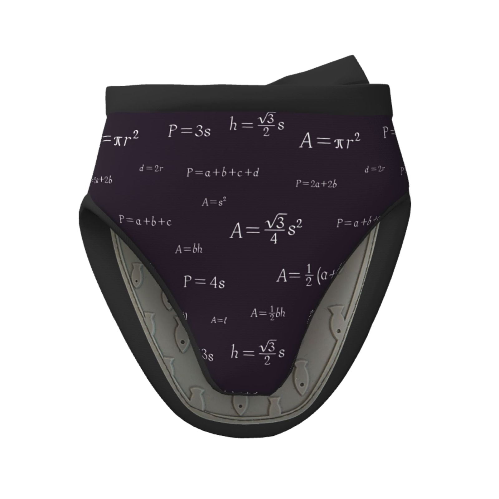 black Math Print funny Oven Mitts Heat Resistant Soft Lining Silicone