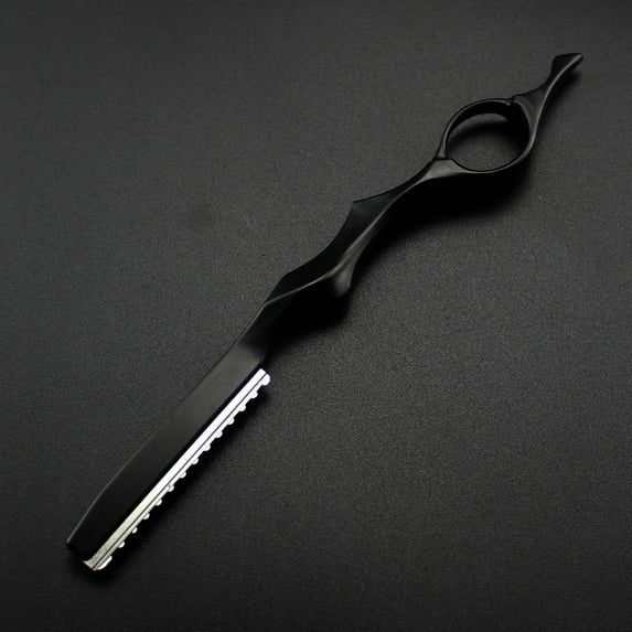 black Professional 2 In 1 Hair Scissors Cutting Barber Razor Haircut Thinning Shears Styling Tools Hairdressing Scissors