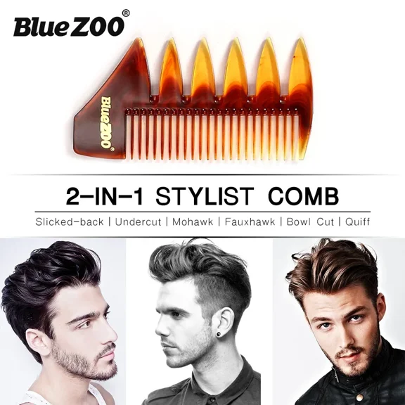 black Professional Fish Bone Shape Hair Brush Double Side Tooth Combs Man Hair Styling Tool Barber Hair Dyeing Cutting Coloring Brush
