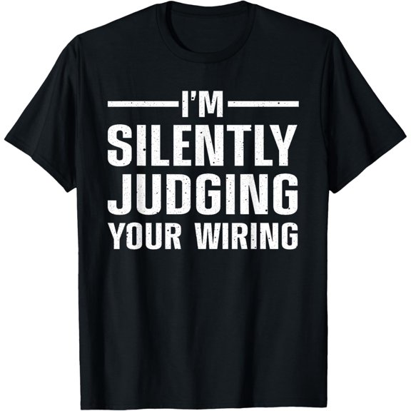 black Shirt Cool Electrician Art Men Women Electric Engineer Lineman T-Shirt