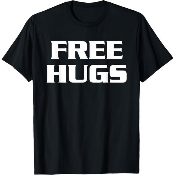 black Shirt Free Hugs T-Shirt