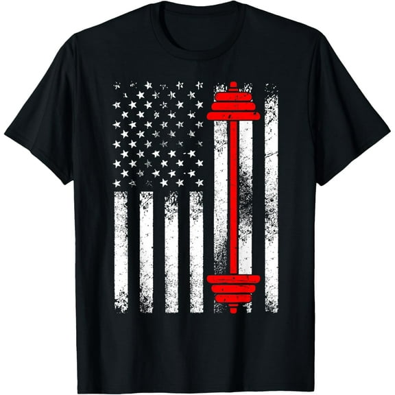 black Shirt Funny Barbell Art For Men Women Weightlifting Fitness Lovers T-Shirt