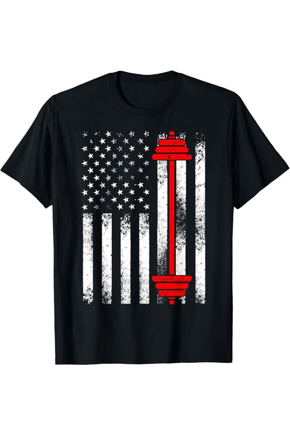 black Shirt Funny Barbell Art For Men Women Weightlifting Fitness Lovers T-Shirt