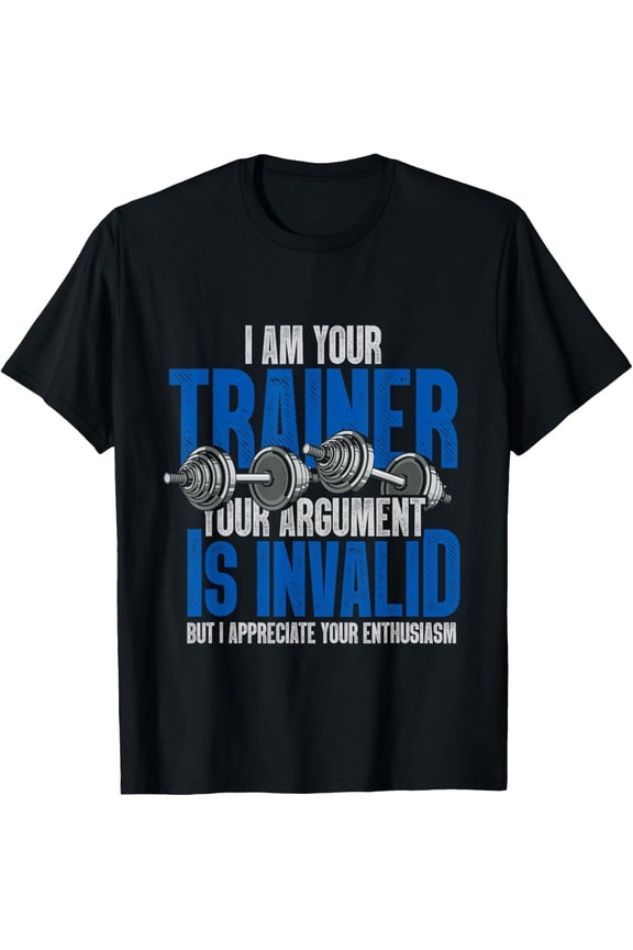black Shirt Funny Fitness Trainer Gift Workout Training Personal Trainer T-Shirt