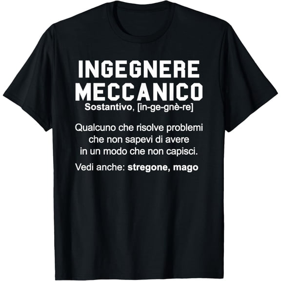 black Shirt Funny Gifts Definition De Mechanical Engineer T-Shirt