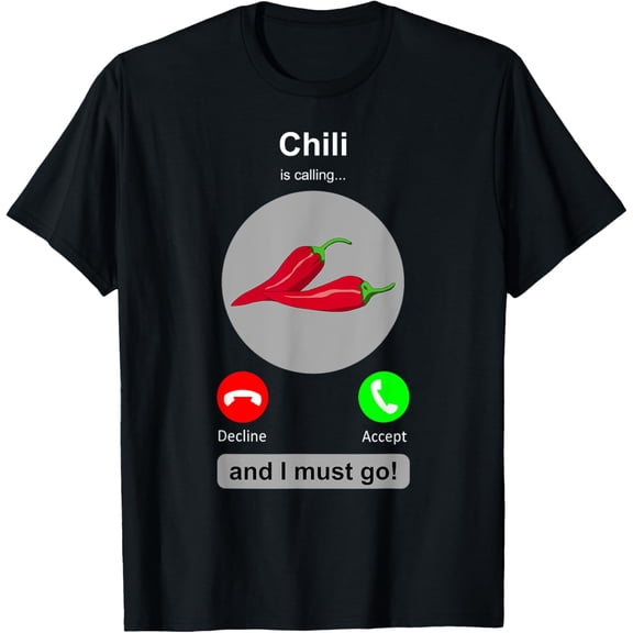 black Shirt Funny Peppers Chilis Spicy Food Lover T-Shirt