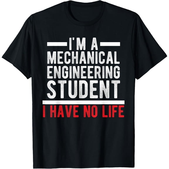 black Shirt Future Mechanical Engineer Design Gift Engineering Student T-Shirt