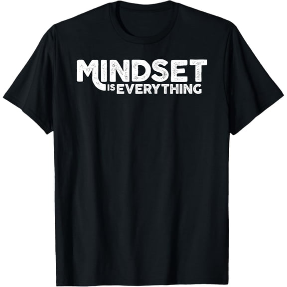 black Shirt Growth Mindset Entrepreneur Teacher Fitness Motivation Shirt T-Shirt