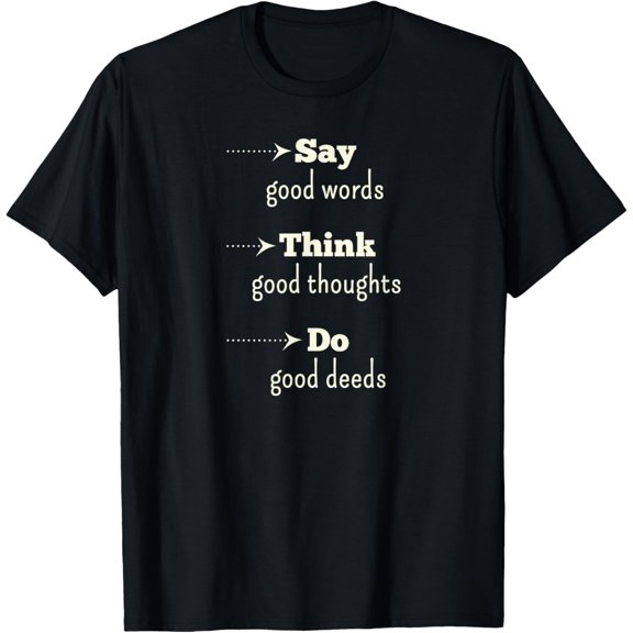 black Shirt Inspirational Sayings, Positive Quotes & Affirmations T-Shirt