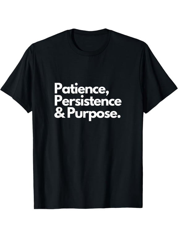 black Shirt Inspiring Positive Message Self Growth Quote T-Shirt