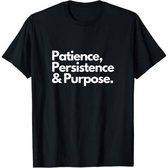 black Shirt Inspiring Positive Message Self Growth Quote T-Shirt
