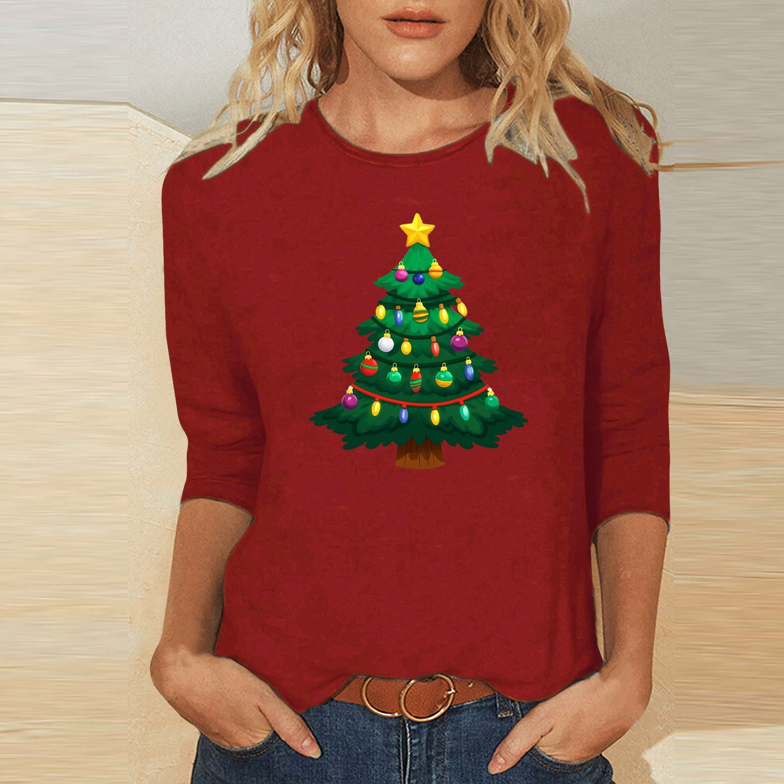 black and friday deals 2024 Aueoeo Merry and Bright Sweatshirts Women