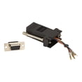 thumbnail image 1 of black box corporation modular adapter kit db9f to rj45f w/thumbscrews black, 1 of 2