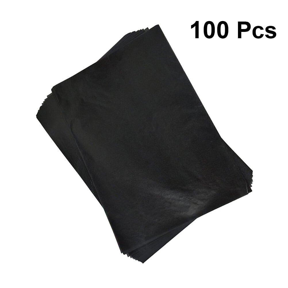 black carbon paper 100 Pcs Black Carbon Transfer Tracing Paper Graphite Transfer Carbon Paper