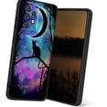 thumbnail image 1 of black-cat-moon-3 Phone Case, Designed for Samsung Galaxy A52 5G Case Soft Silicon for women girls boys wife gift,Shockproof Phone Cover, 1 of 1