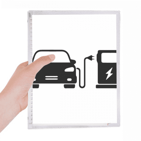 black cha energy vehicles protect environment notebook loose diary refillable journal statiry