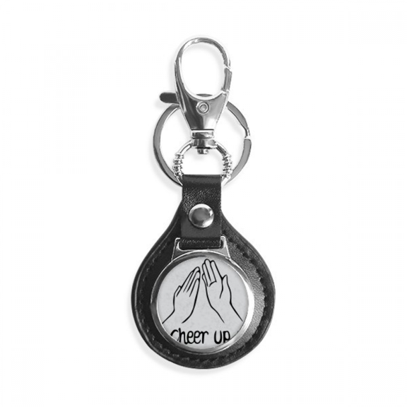 black clap personalized gesture key link chain keyholder finder hook metal