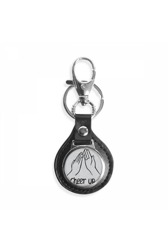 black clap personalized gesture key link chain keyholder finder hook metal