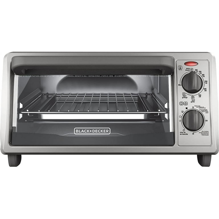 Black Decker 4 Slice Toaster Oven, Silver - Stainless Steel, 1 - Kroger