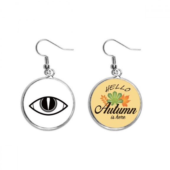 black decoration vector pattern eye earring dangle autumn earring jewelry