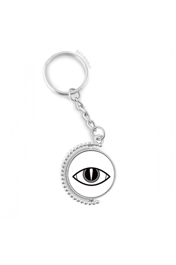 black decoration vector pattern eye rotatable keyholder disc accessories chain clip