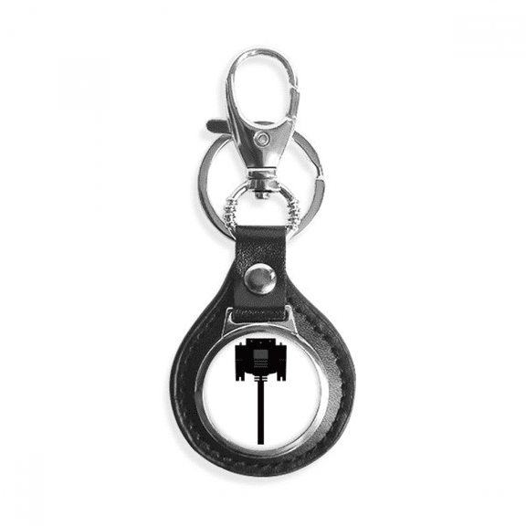 black display screen cable plug key link chain keyholder finder hook metal