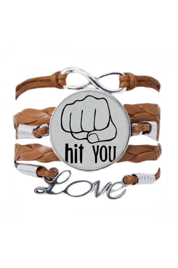 black fist personalized gesture pattern bracelet love chain ornament wristband