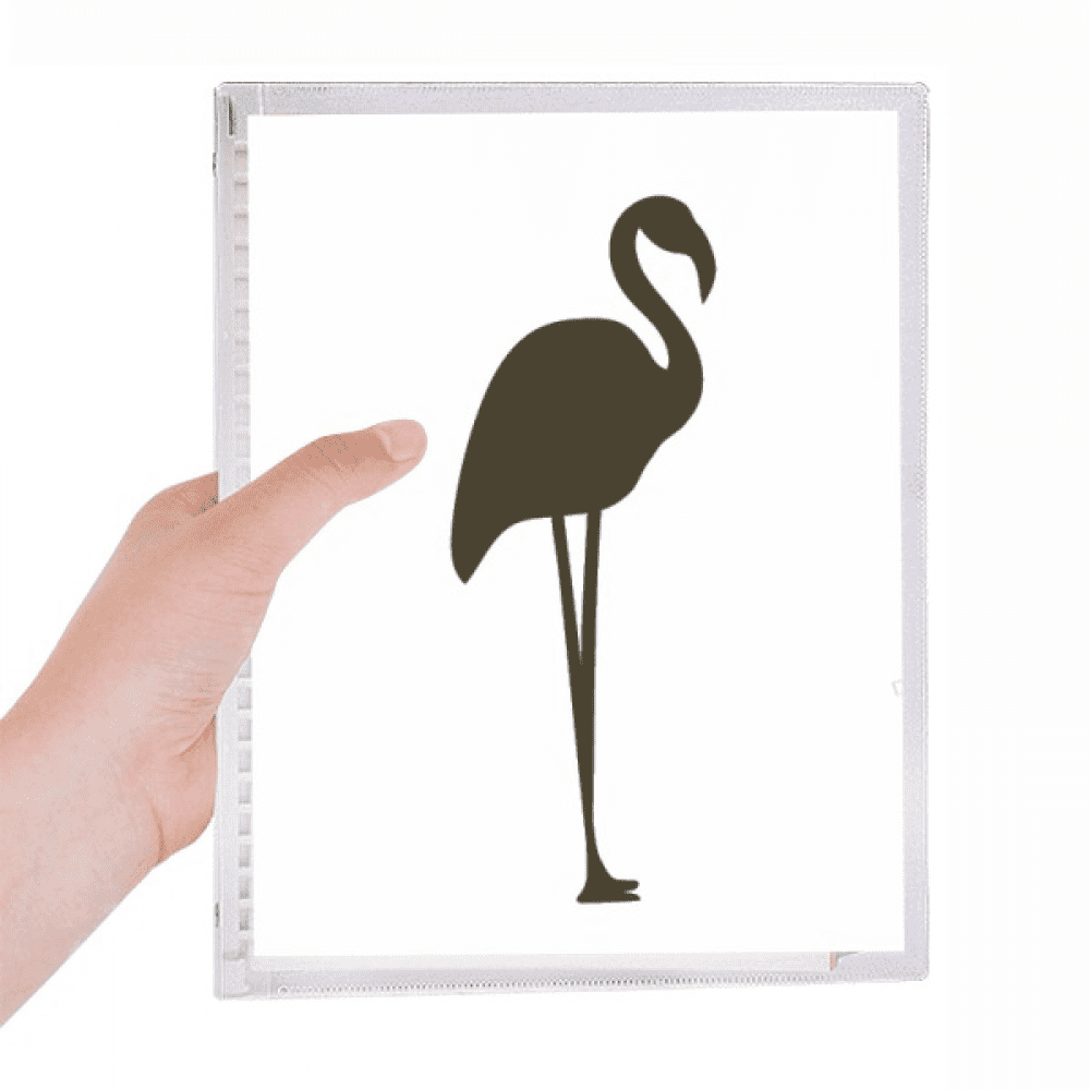 black flango cute animal portrayal notebook loose diary refillable journal statiry