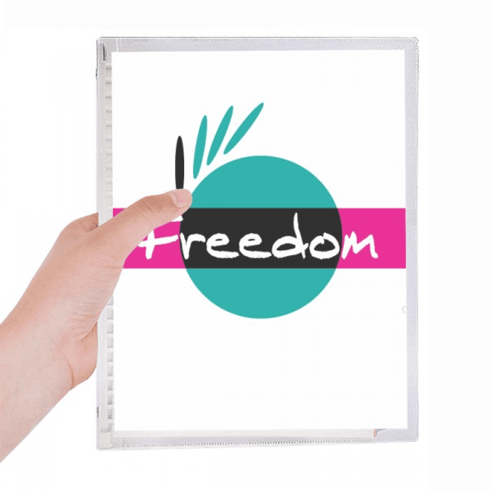 black freedom equal rights notebook loose diary refillable journal statiry