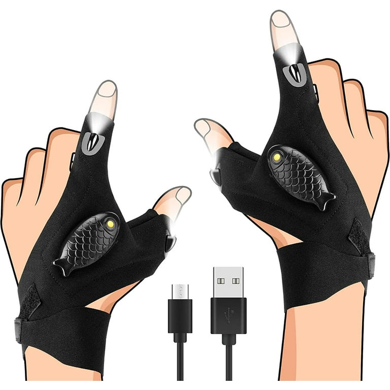 Gifts for Men LED Flashlight Gloves: Cool Gadgets for Men Unique