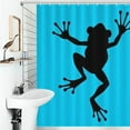 black frog Waterproof Shower Curtain For Bathroom Decor Washable Shower