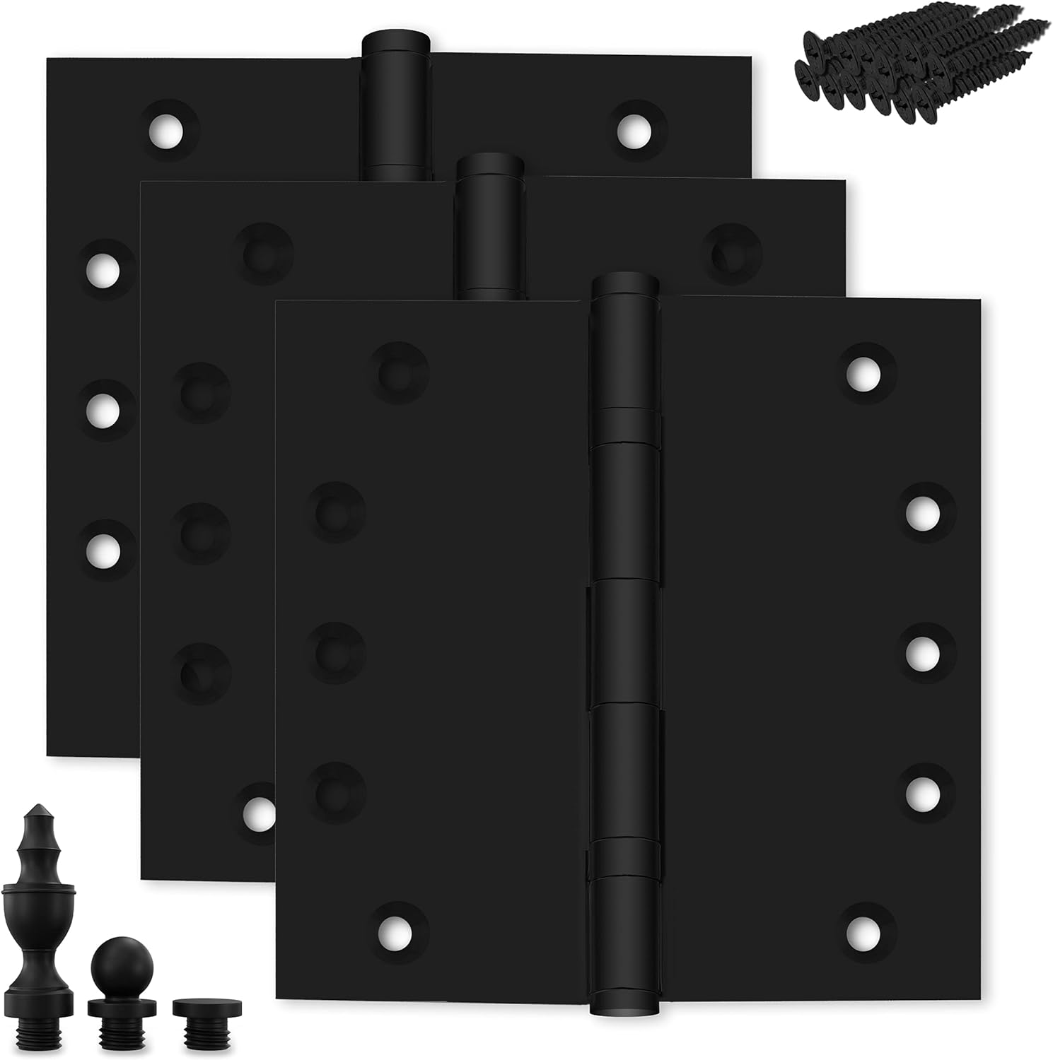 black heavy duty door hinge matte black bearing 5x5 inch heavy duty