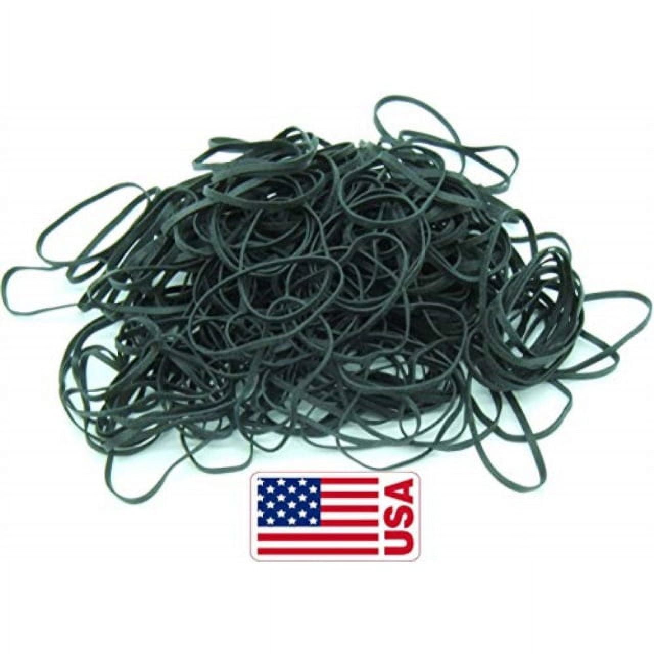 Crafted-Brand 20 Heavy Duty Rubber Bands | Big Thick XL-Large UV Resistant Black Rubber-Bands for Fishing, RC, or Hair + Use What The Pros Use + 1