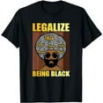 thumbnail image 1 of black history shirts for boys LEGALIZE BEING BLACK tshirt T-Shirt, 1 of 5