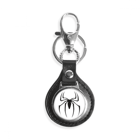 black insect spider illustration pattern key link chain keyholder finder hook metal