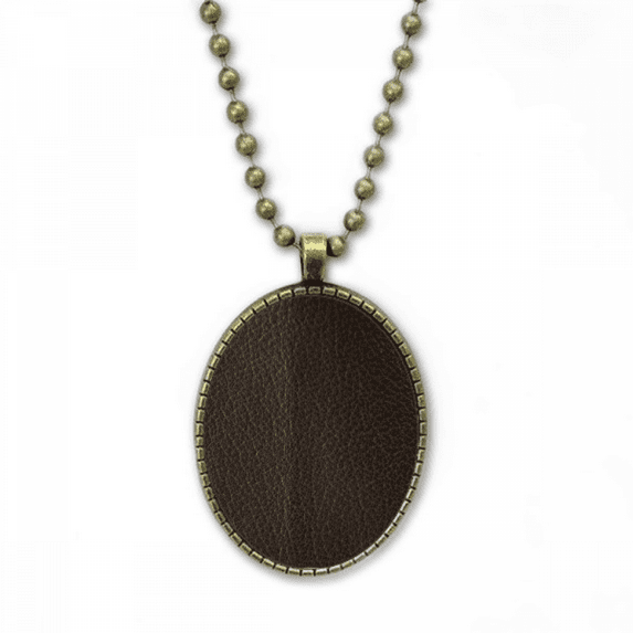 black leather design necklace vintage chain bead pendant jewelry collection
