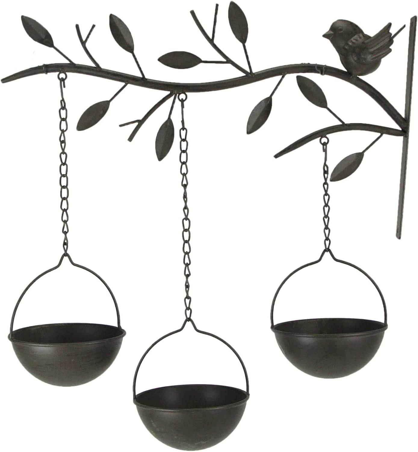 black metal tree branch plant hook basket hanger bracket decorative