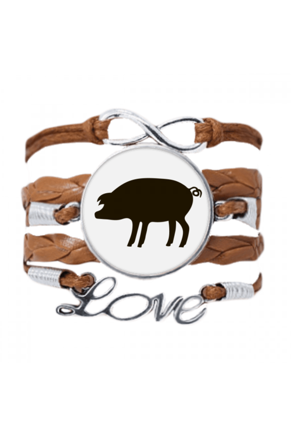 black pig animal portrayal bracelet love chain ornament wristband