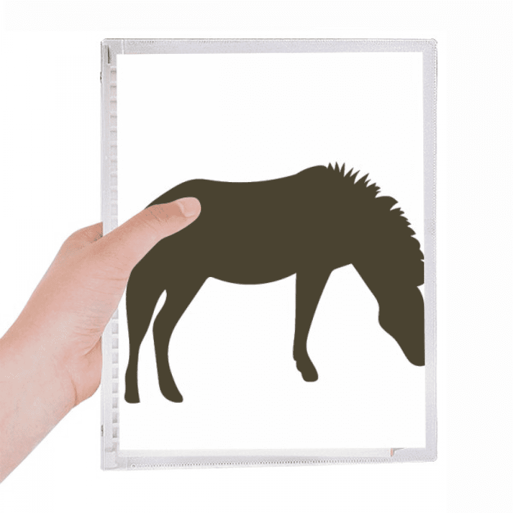 black pinto animal portrayal notebook loose diary refillable journal statiry
