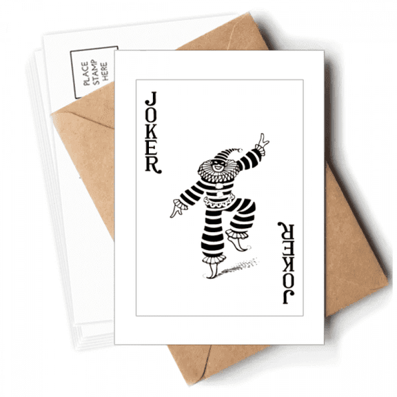 black playing cards pattern Postcards Envelopes Blank Note Cards Mailing