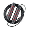 black red Skipping Rope TangleFree Speed Cable and Memory Foam Handles