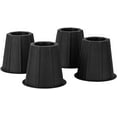 thumbnail image 1 of black round shaped Bed risers 5 to 6 inches, 1 of 2