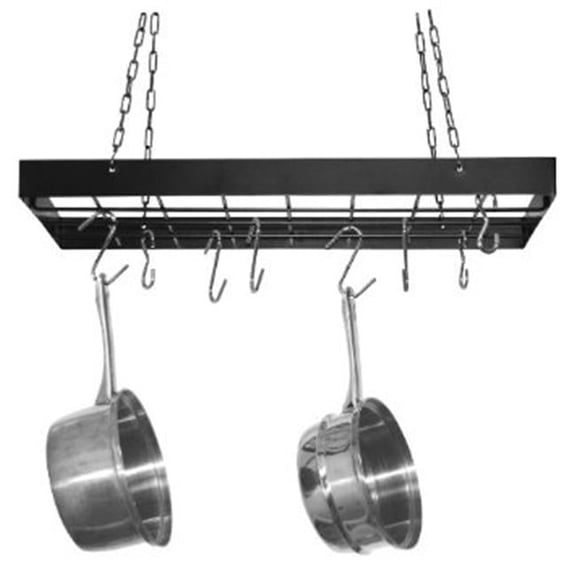 black square pot rack