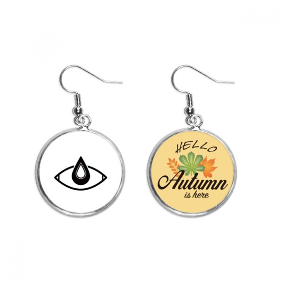 black vector pattern eye decoration earring dangle autumn earring jewelry