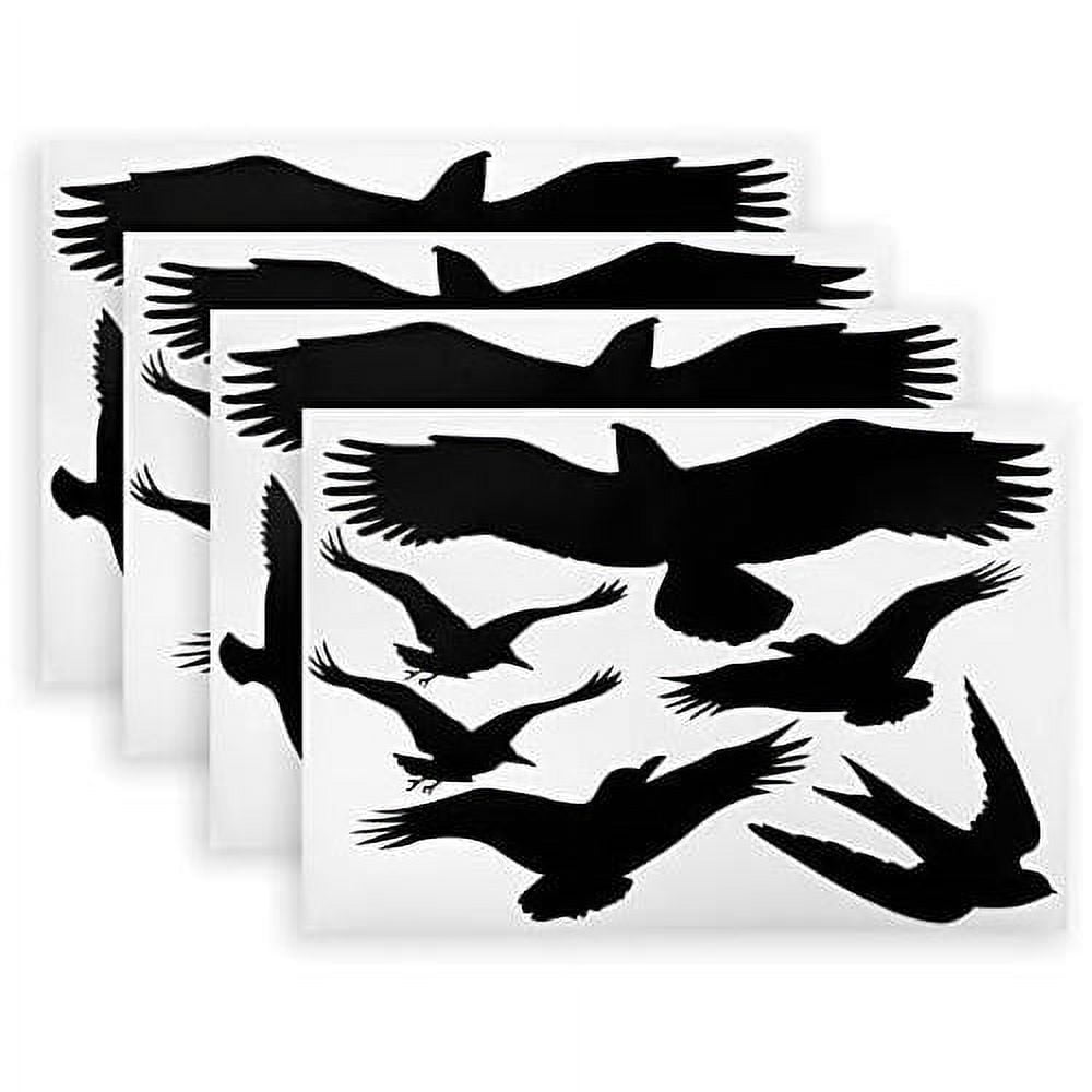 black window stickers 24 pack anti strike window decals to alert