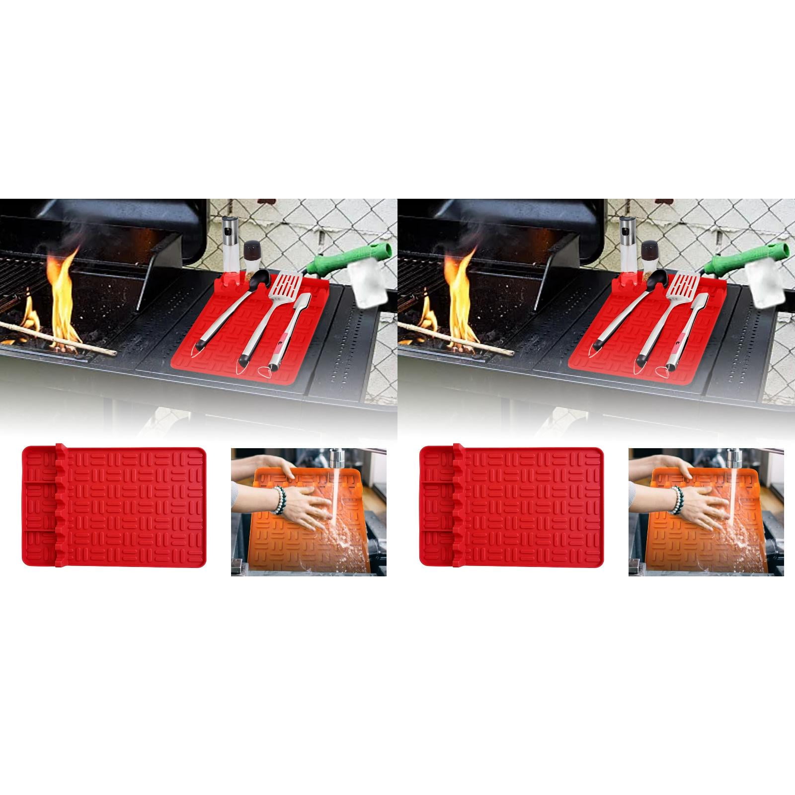 blackstone griddle bbq set grilling tool kit loco griddle accessories Silicone Grill Mat Large